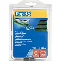 Rapid 40108807 Grapas anilladas VR22 de acero galvanizado - Compatible con tenazas FP222 y FP20- Verde- Diámetro: 5-11…